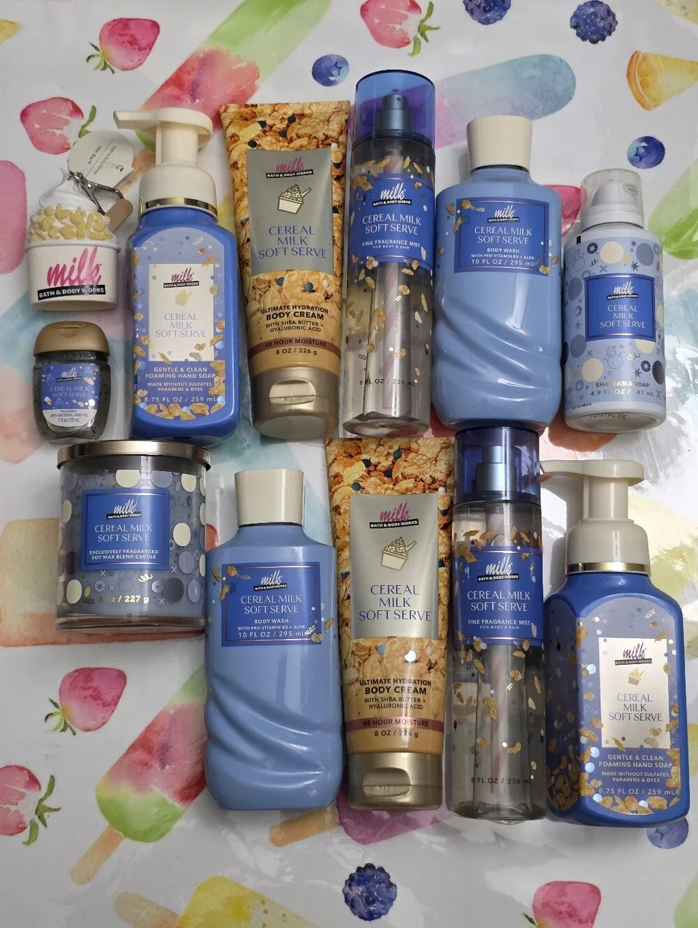 Bath Body Works Milk Bar Cereal Milk Soft Serve 12 Piece Body Care Gift Set NEW